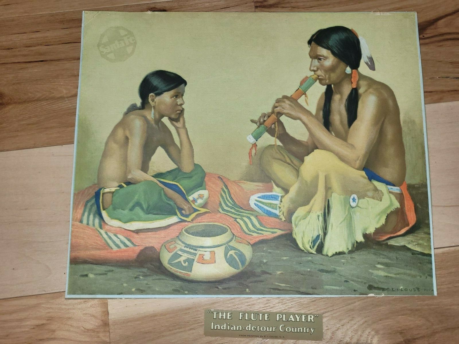 Set Of 3 1930s SANTA FE Indian Detour Country Calendar prints E. Irving Couse Без бренда - фотография #8