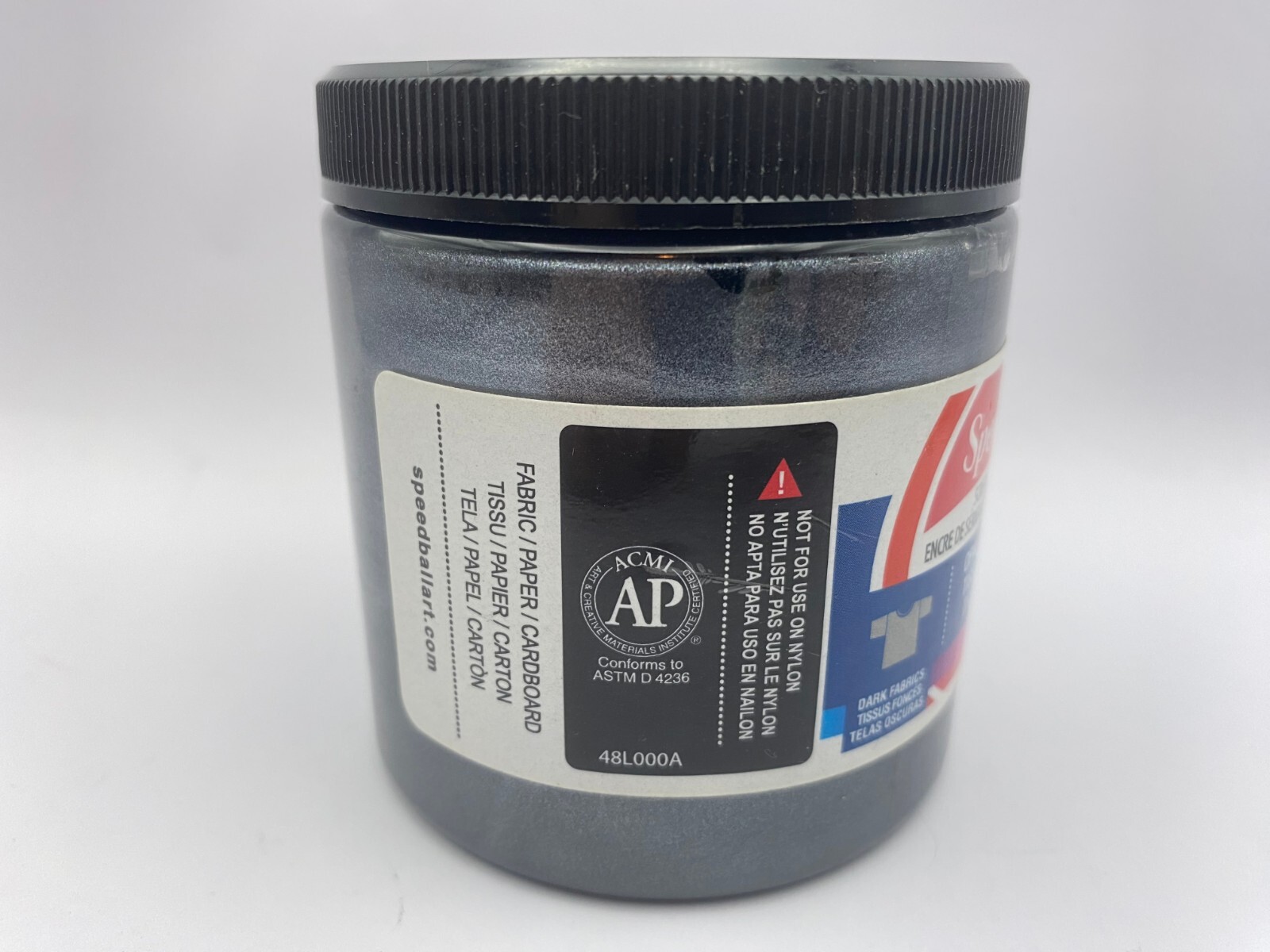 Speedball Acrylic Screen Printing Ink, 8-Ounce, Black Pearl 4800 Speedball Does not apply - фотография #2