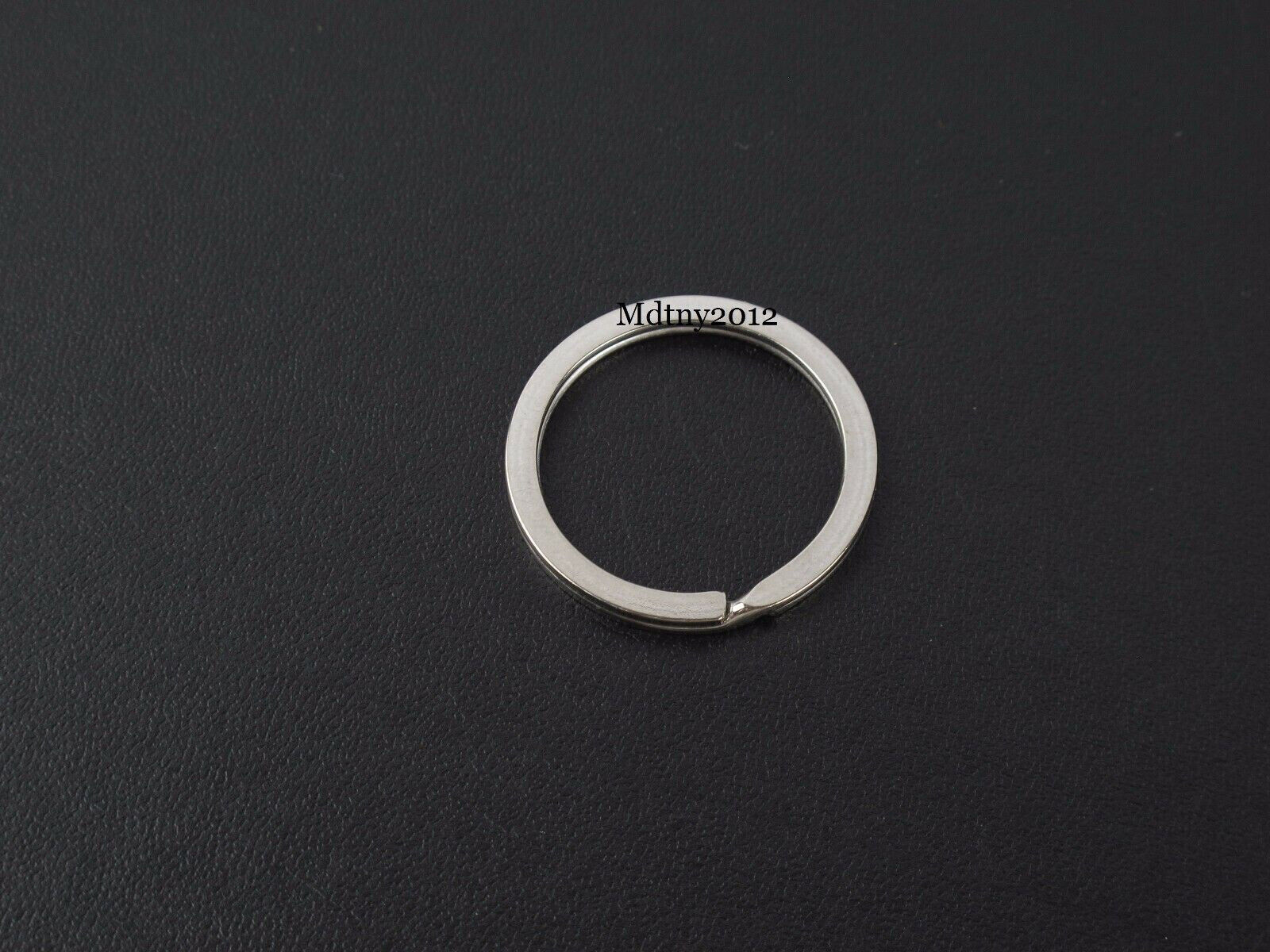2 Pack Rustproof 30mm Flat Key Rings Chains Split Ring Metal Steel Silver Без бренда - фотография #4