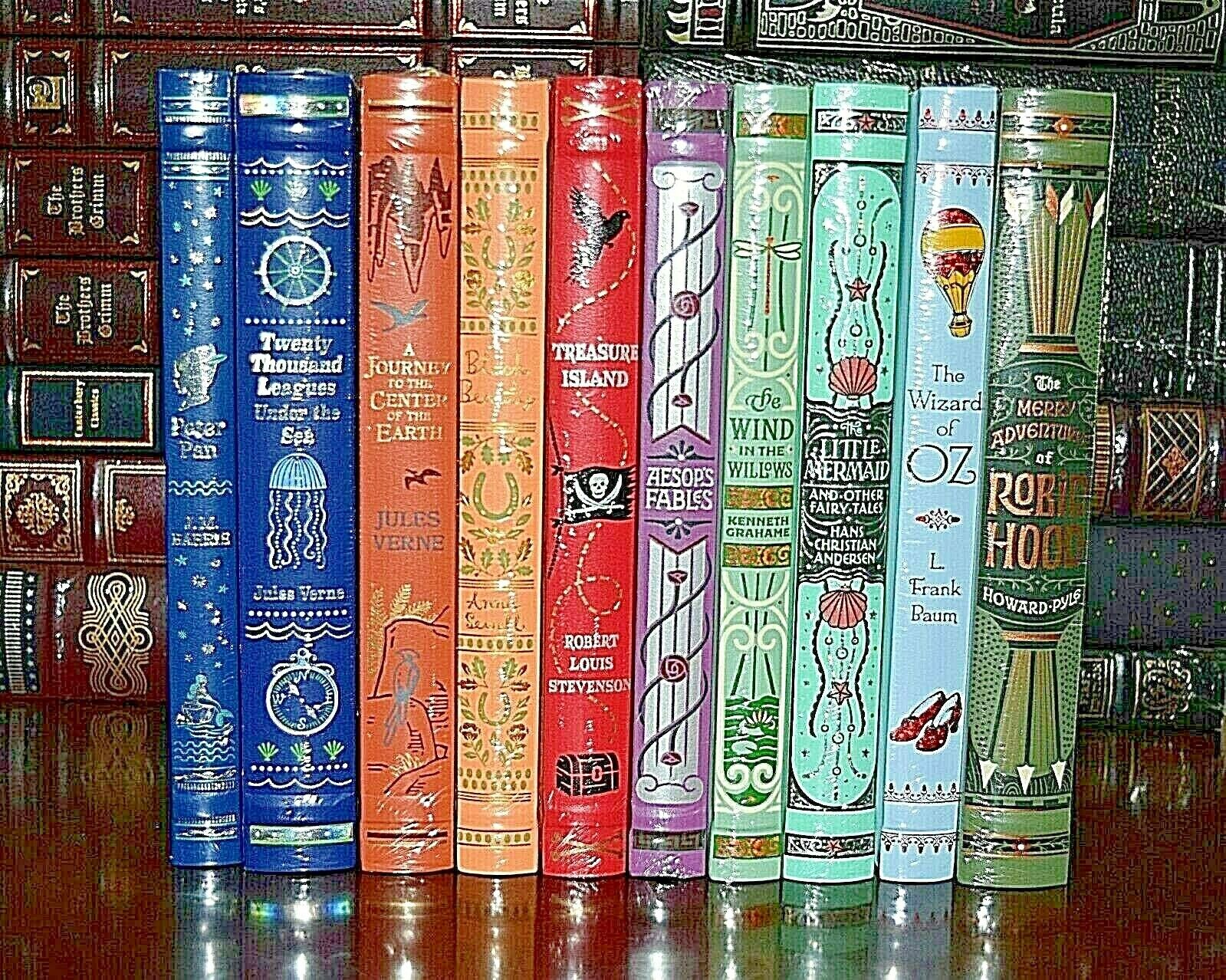 10 Volume Leather Bound  Collectible Illustrated New Sealed Classics Gift  Set Без бренда