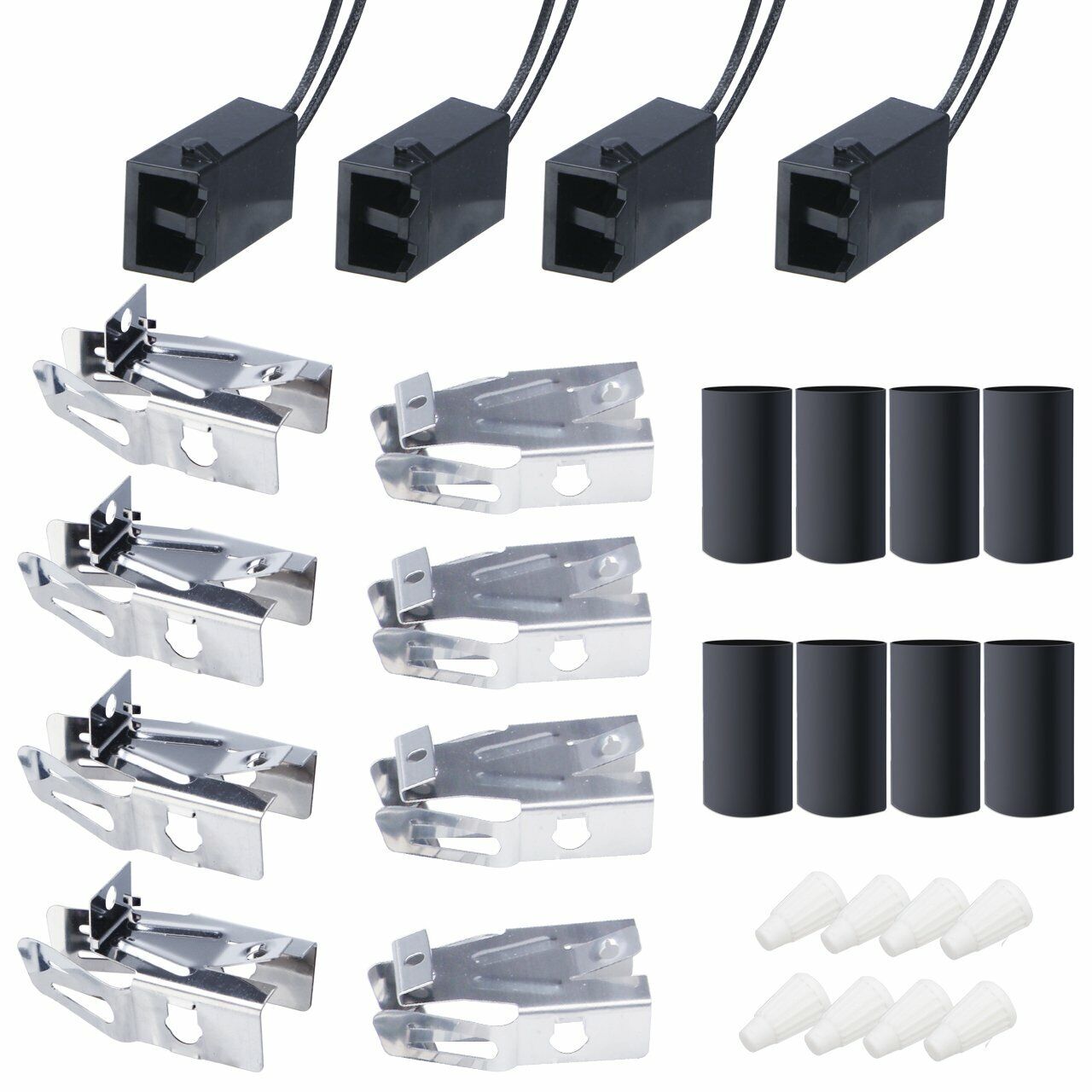 4 Pack Range Burner Receptacle Block Kit Universal 330031 5303935058 WB17T10006 Precision Auto Labs 330031 - фотография #2