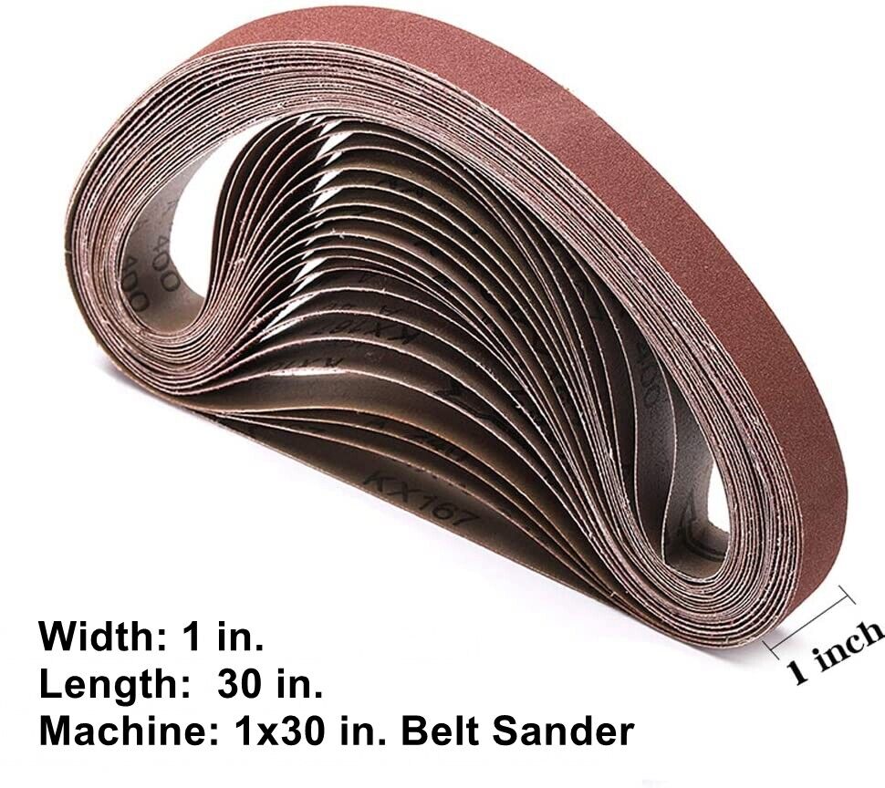 15PCS 1x30 in Sanding Belt 600 800 1000 Grit Sander Belts Knife Makers Polishing Satc Does Not Apply - фотография #3