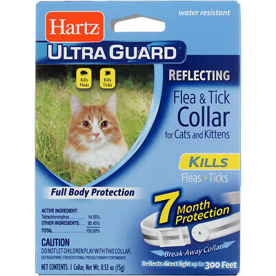 4 Pack Hartz UltraGuard Reflecting Flea & Tick Cat Collar, Cats & Kittens 0.8 oz Hartz 2899
