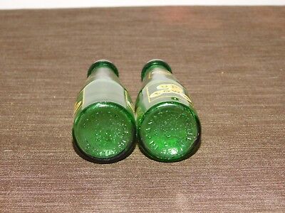 VINTAGE KITCHEN SALT & PEPPER SHAKERS CANADA UP TOWN GLASS BOTTLES Unbranded - фотография #10