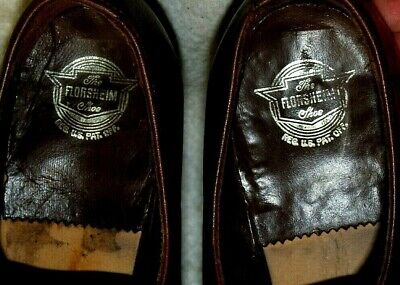 Vintage Florsheim Loafer Dress Shoes Leather Soles Men`s 7 D Florsheim - фотография #7