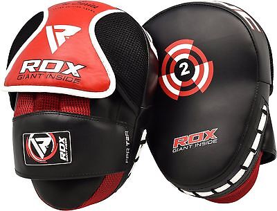 RDX Boxing Pads Focus Punching Bag Hook & Jab Mitts Gloves Curved B2B Clients RDX FPR-T2R