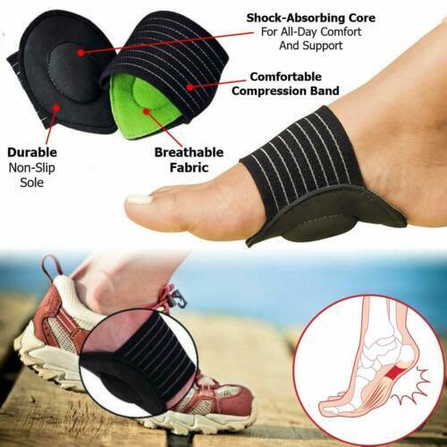 2 Pair Foot Insole Pain Relief Plantar Fasciitis Pads Arch Support Shoes Insert Unbranded - фотография #6