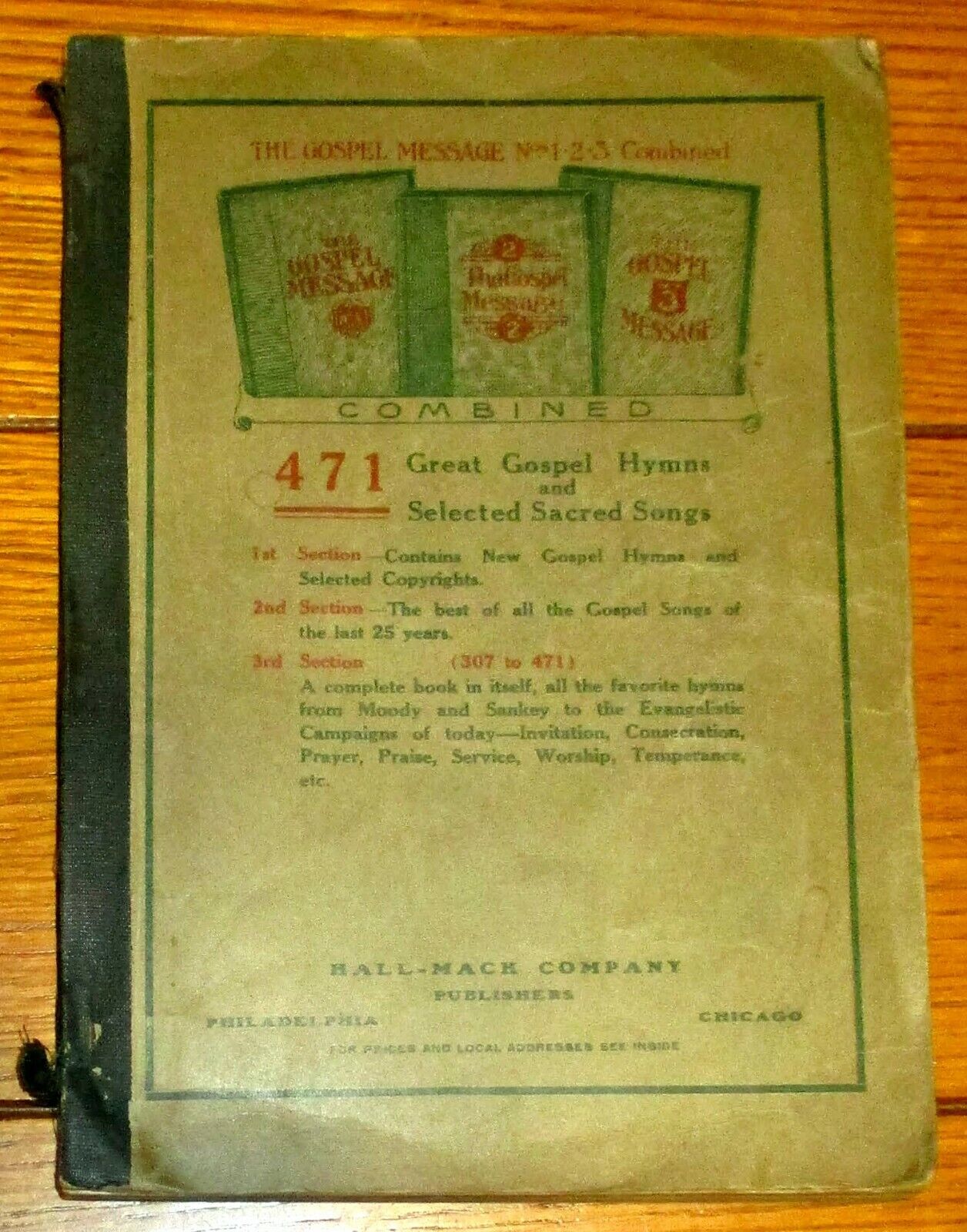 Vintage Hymnal and Gospel Book Lot (9 Different)  1890 -- 1968    Без бренда - фотография #4