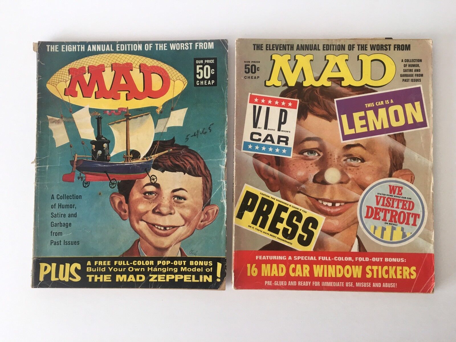 Mad Mad Magazine Annual Editions Lot of 2 (8th & 11th) G Condition Без бренда