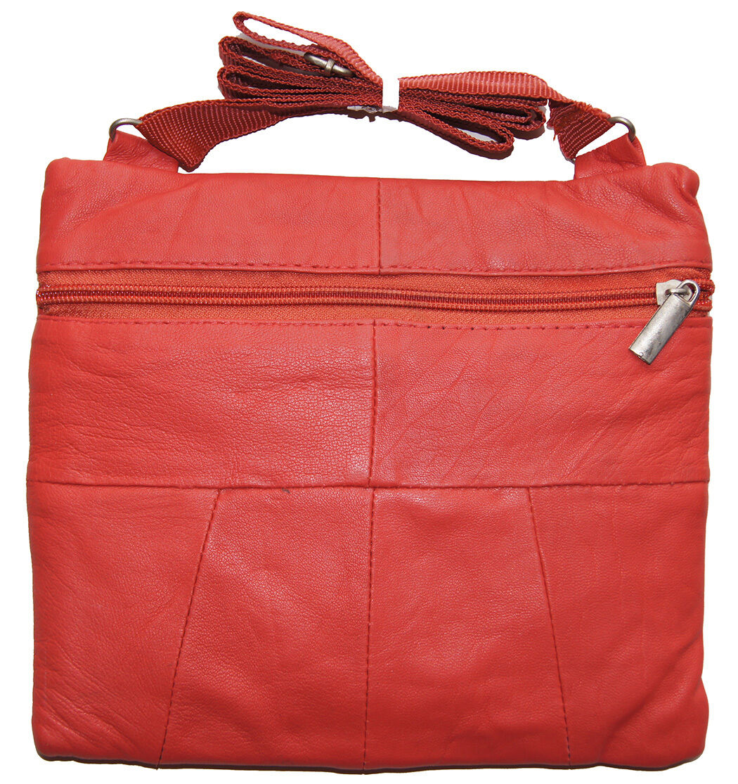 Ladies Genuine Leather Cross Body Bag Satchel Messenger Bag 48" Strap New ag wallets - фотография #3