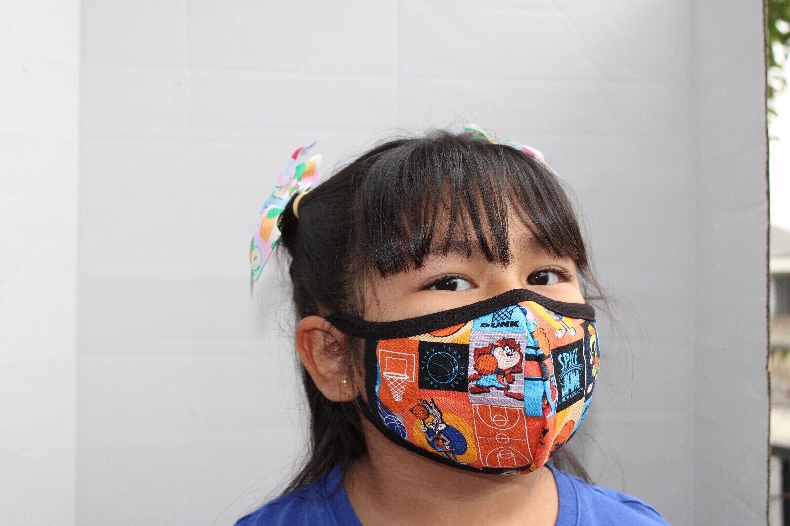 6 FACE MASK KIDS COTTON FABRIC ( 4 TO 7 YEARS OLD ) WITH POCKET Handmade - фотография #8