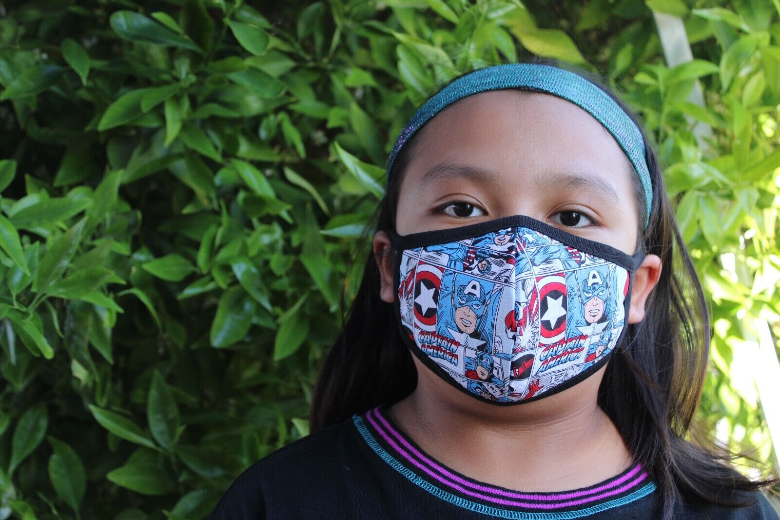 6  FACE MASK KIDS (8 TO 12 YEARS OLD) WITH POCKET COTTON FABRIC Handmade - фотография #7