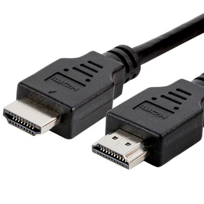 Pack of 2 Digital High-Speed 1.4 HDMI Cables PVC 2160p Black Cord (12 feet) SatelliteSale 2P12FTHDMI - фотография #4