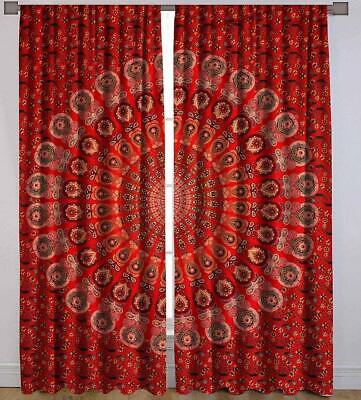 Indian Curtains Hippie Mandala Tapestry Wall Hanging Bohemian Window Valance Unbranded Do not Apply - фотография #7