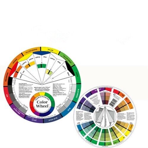 2) pcs LARGE Color Wheel 9.25"/23cm w/ Gray Scale Value Finder Painting Tatoo  Color Wheel alphatjwheel - фотография #8