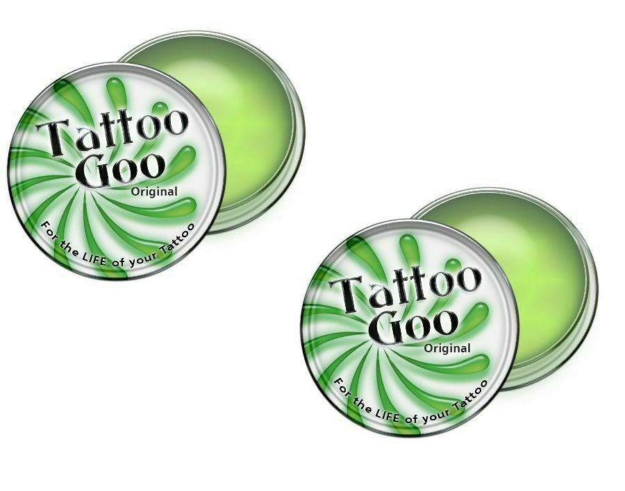 2 Tattoo Goo Original .75oz Aftercare Salve Ointment Kit - 3/4 oz Tattoo Goo NOT SPECIFIED