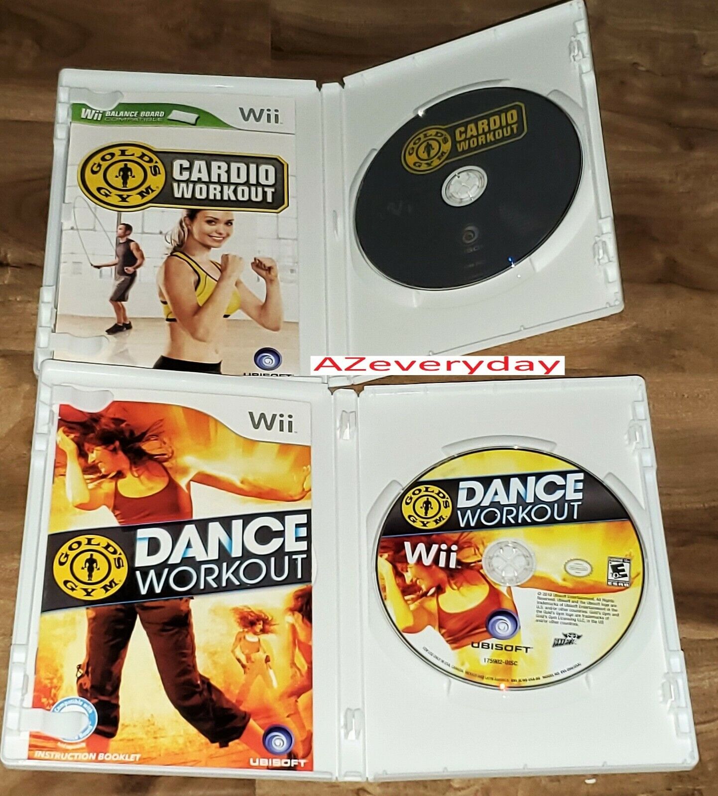 Wii Gold's Gym Cardio Workout & DANCE game LOT/bundle EXERCISE Fitness COMPLETE Без бренда 008888174646