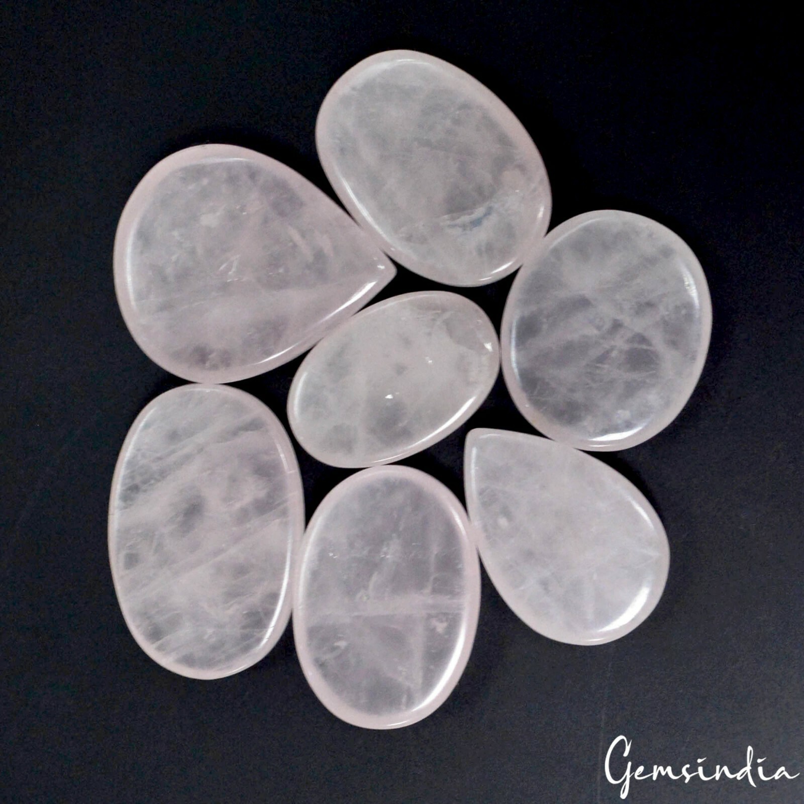 500 Cts Natural Untreated Pink Rose Quartz Mix Shape Loose Gemstone~31mm-42mm #gemsindia - фотография #4