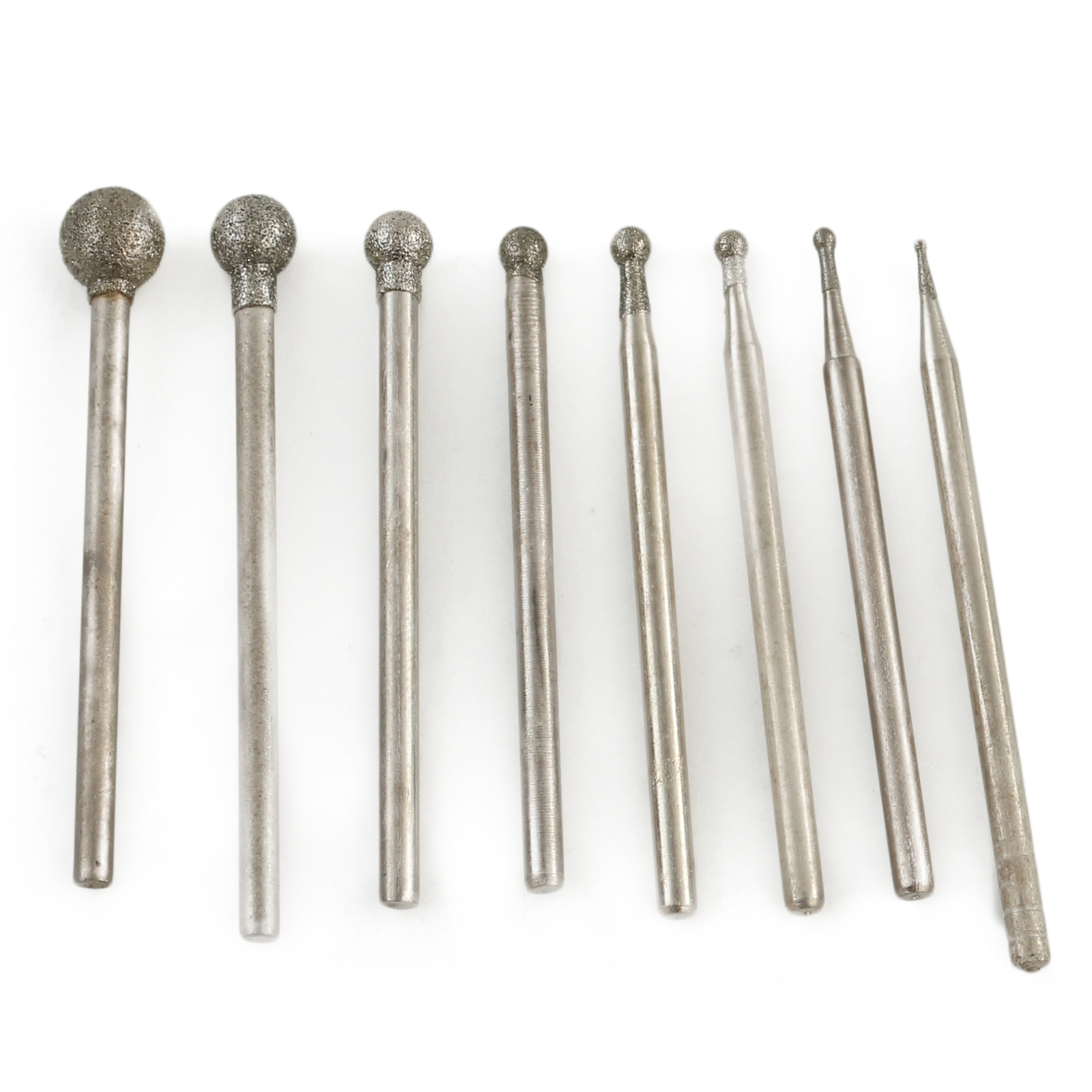 8Pcs Diamond Spherical Grinding Ball 1-6 mm kits Drill Grind Stone 2.35 mm Burs JINGLING 10F/15F/20F/25F/30F/40F/50F/60F - фотография #7