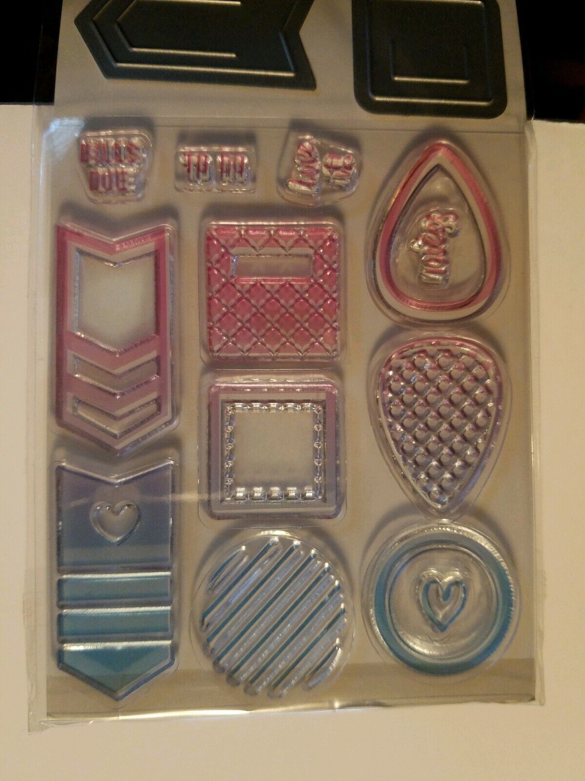 Planner Accessories Clear Stamp & Die Set by Recollections 501842 NEW! 17 Pieces Recollections 501842 - фотография #5