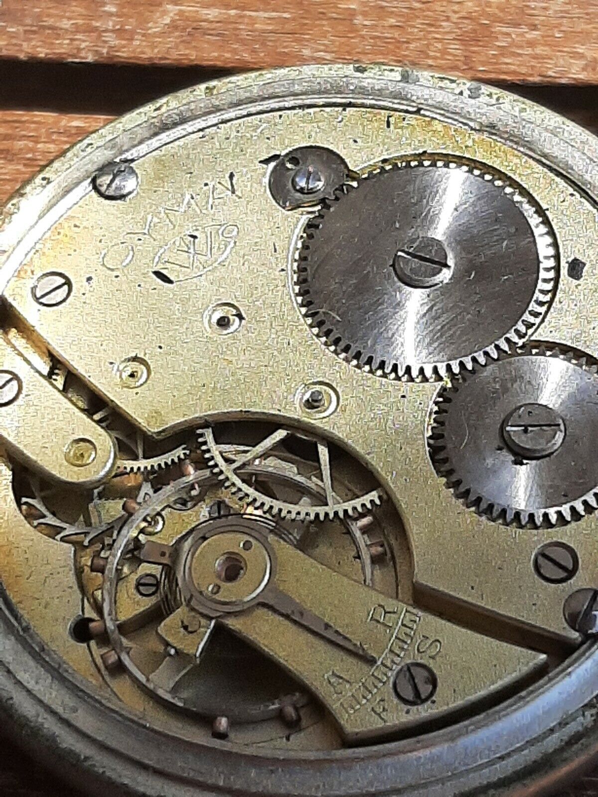 Cyma Pocket Watch & Antique Swiss Pocket Watch For Parts or Repair Lot x 2 CYMA - фотография #11