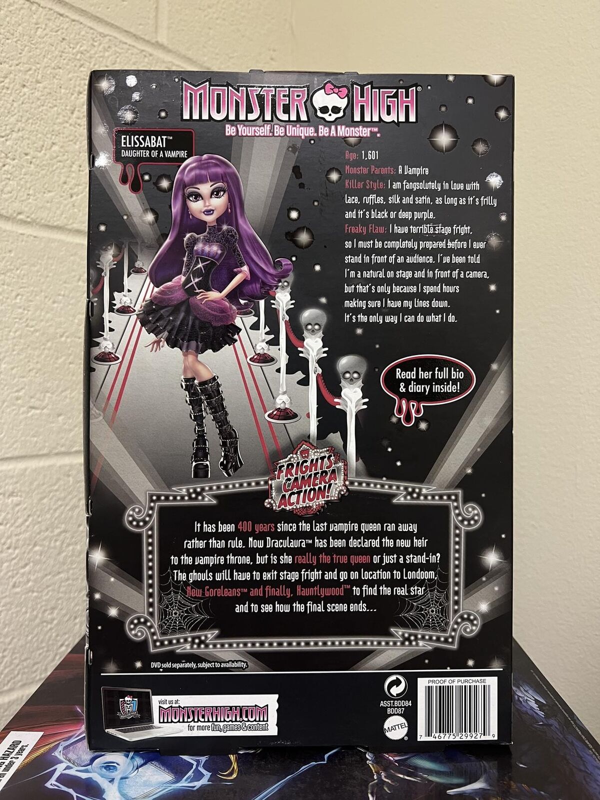 Monster High Frights Camera Action! ELISSABAT Hauntlywood Doll Mattel Does not apply - фотография #3