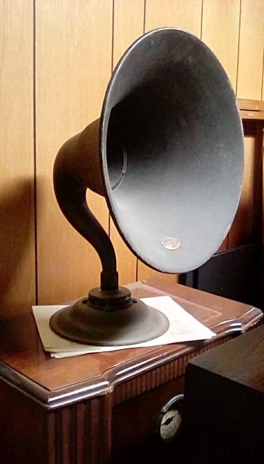  Atwater Kent Horn Speaker@TUBE RADIO with matching  Model "H" @1925 Atwater Kent