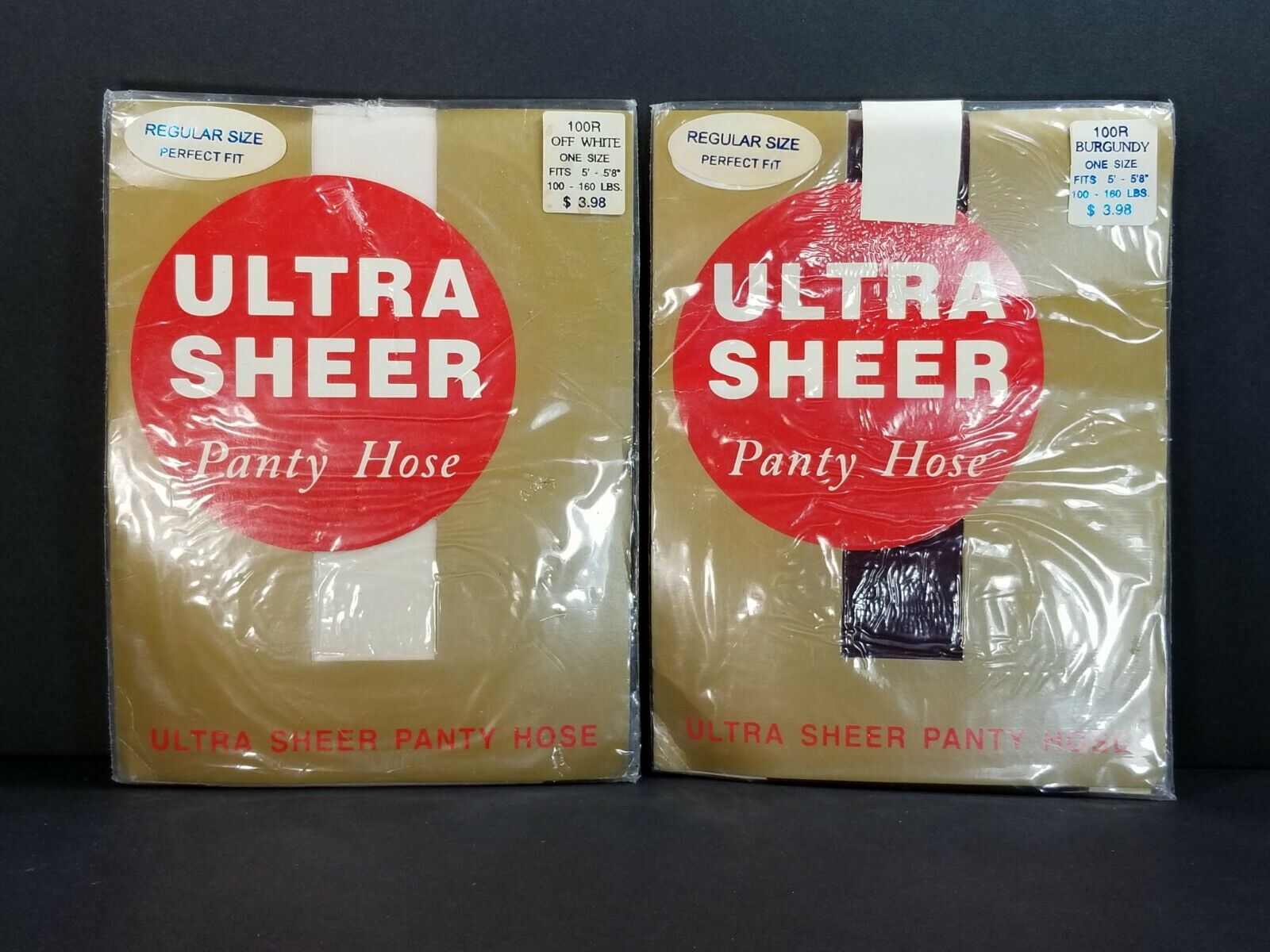 Vintage 80s Lot of 6 Ultra Sheer Panty Hose in Assorted Colors Regular Size 100R Ultra Sheer Does Not Apply - фотография #5