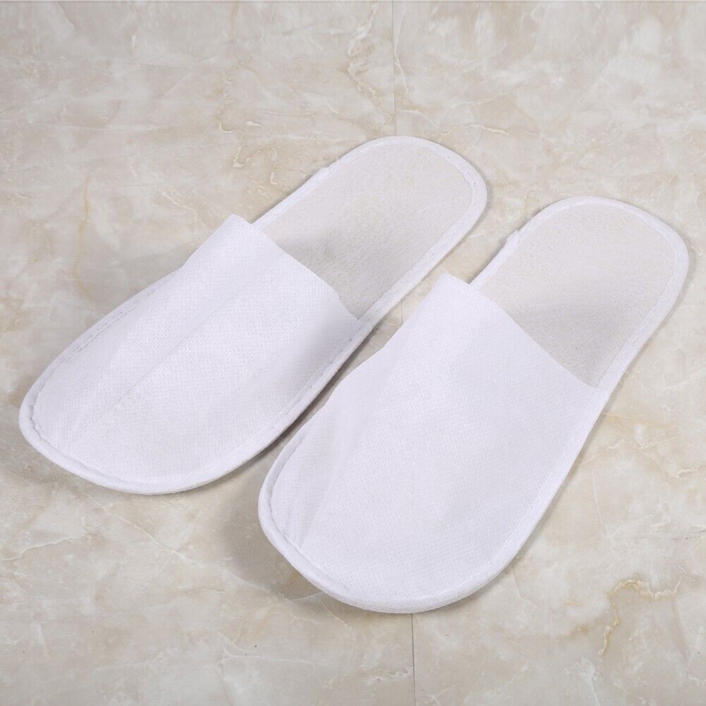 100Pair Soft Disposable Slippers For Guests House Spa Hotel Non-Slip Closed Toe Unbranded - фотография #2
