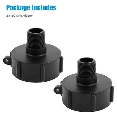 2x IBC Tote Water Tank Adapter 2" for Garden Hose Drain Plug Connector Easy Use RedTagTown Does Not Apply - фотография #10