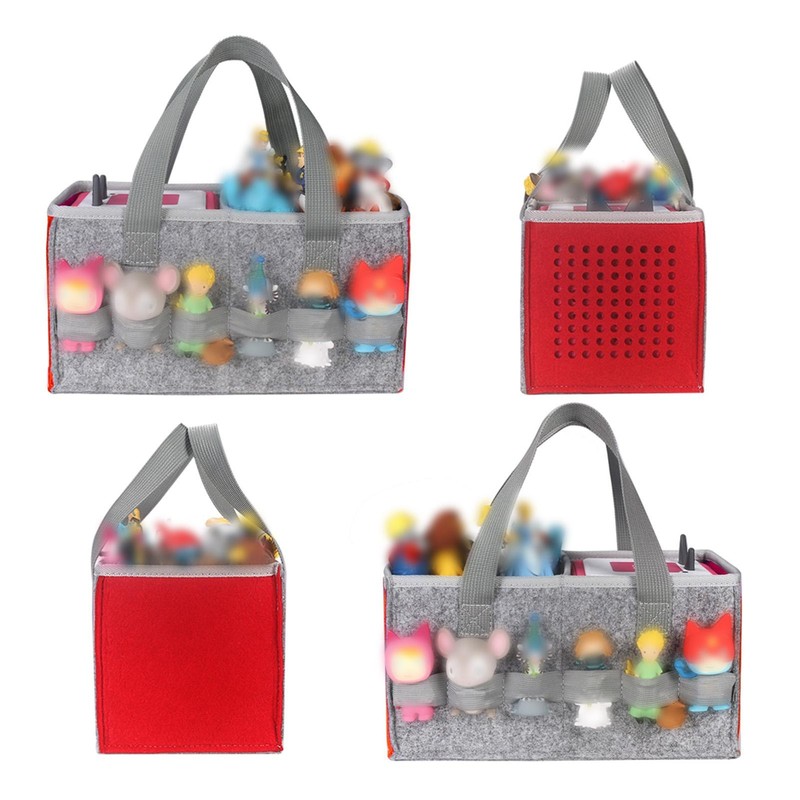 Travel Felt Bag Large Capacity Grey Storage Bag For Tonies Box Starter Set US Unbranded Does Not Apply - фотография #7