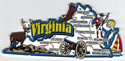 MARYLAND, VIRGINIA, WASH D.C  JUMBO  STATE  MAP  MAGNETS  NEW USA  3 MAGNETS   Без бренда - фотография #5