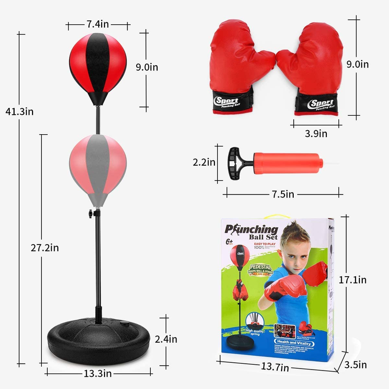 Punching Bag for Kids with Boxing Glove - Sport Boxing Sets with Adjustable Heig Does not apply Does not apply - фотография #7
