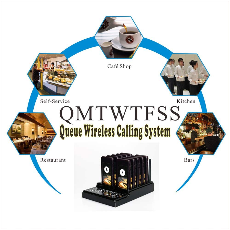 SHIHUI 10 Pager Buzzers 1 Keypad Queue Number Call Wireless Calling System Queue Does not apply - фотография #5