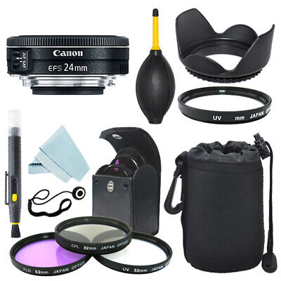 Canon EF-S 24mm f/2.8 STM Lens + Filter Kit + Accessory kit Canon CA2428STMK3-9522B002