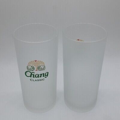 Set 2 of CHANG Beer Glass 5.5" Classic Original Rare Collectible Pint Glasses  Chang - фотография #9