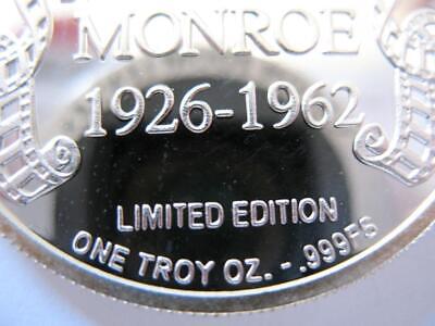 1- OZ..999 SILVER COIN VERY RARE DETAILED CLASSIC MARLYN MONROE 1926-1962 + GOLD Без бренда - фотография #10
