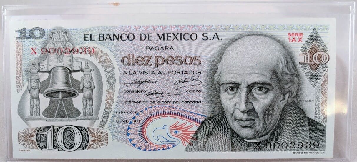 Mexico 10 Pesos 1969-74 Issue Set of 3 Без бренда - фотография #6
