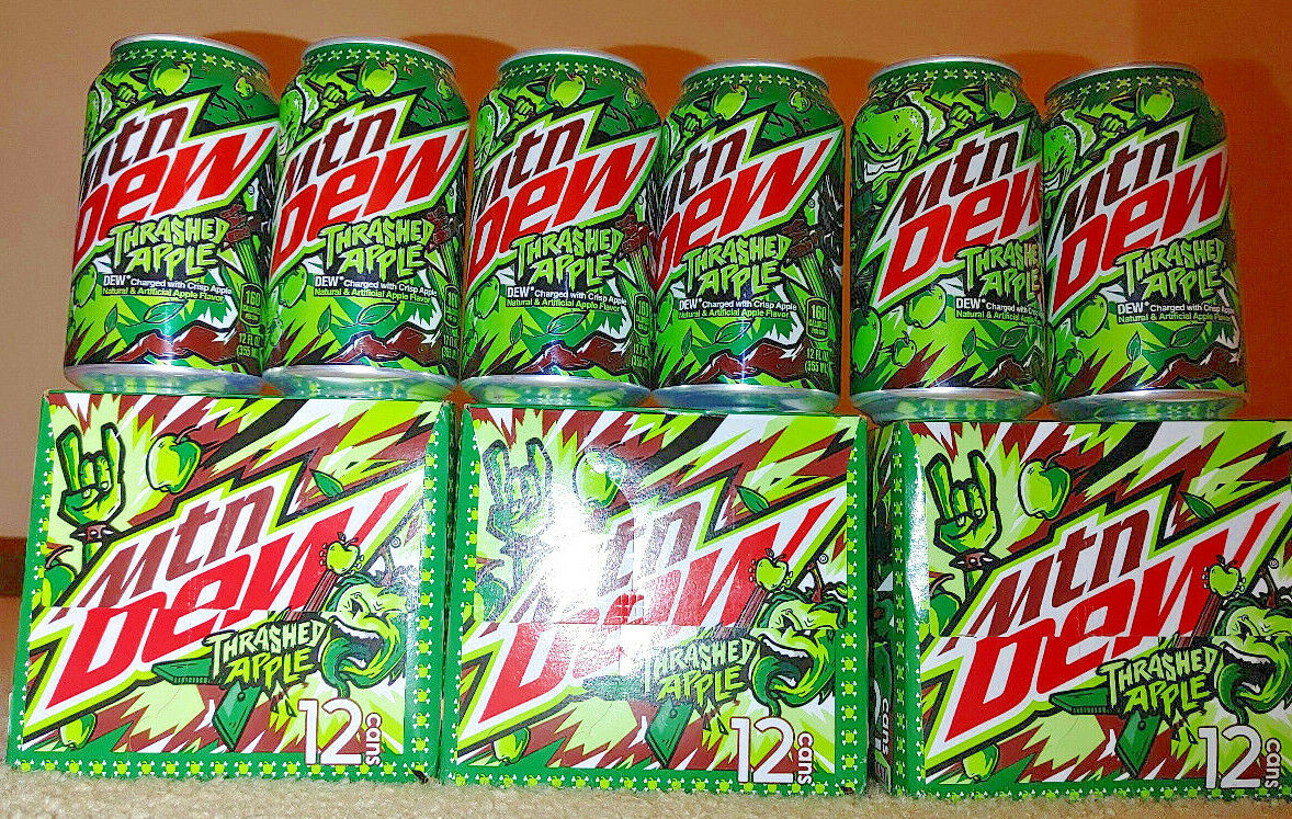 It's time to THRASH with NEW Mountain Dew Thrashed Apple. (8 pack) Free Ship! Mountain Dew - фотография #5