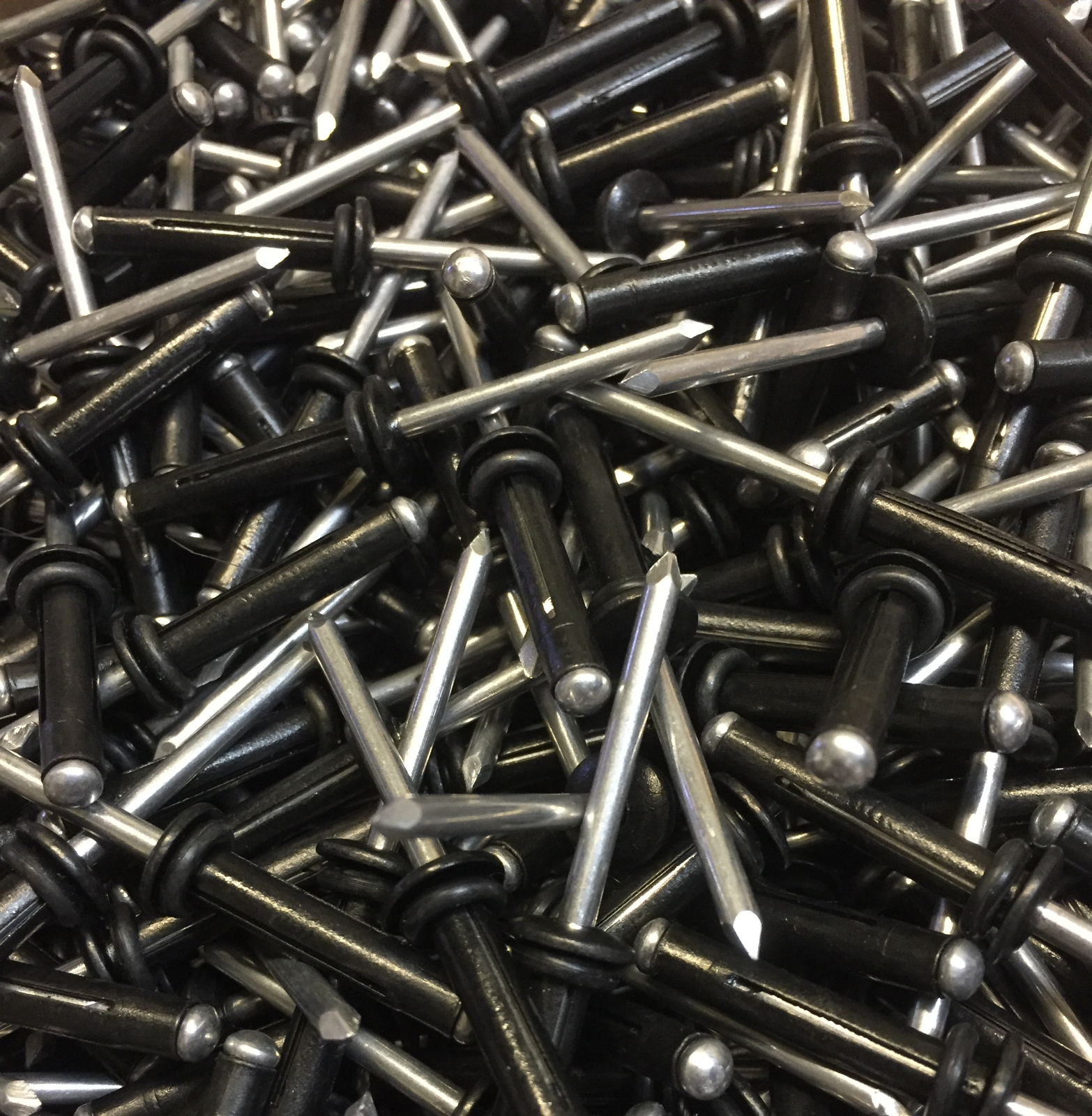 50 Kayak Tri Bulb Rivets ALUMINIUM 3/16 Grip Rivet BLACK Pop Rivet MARINE O-RING LS CORP LS-50