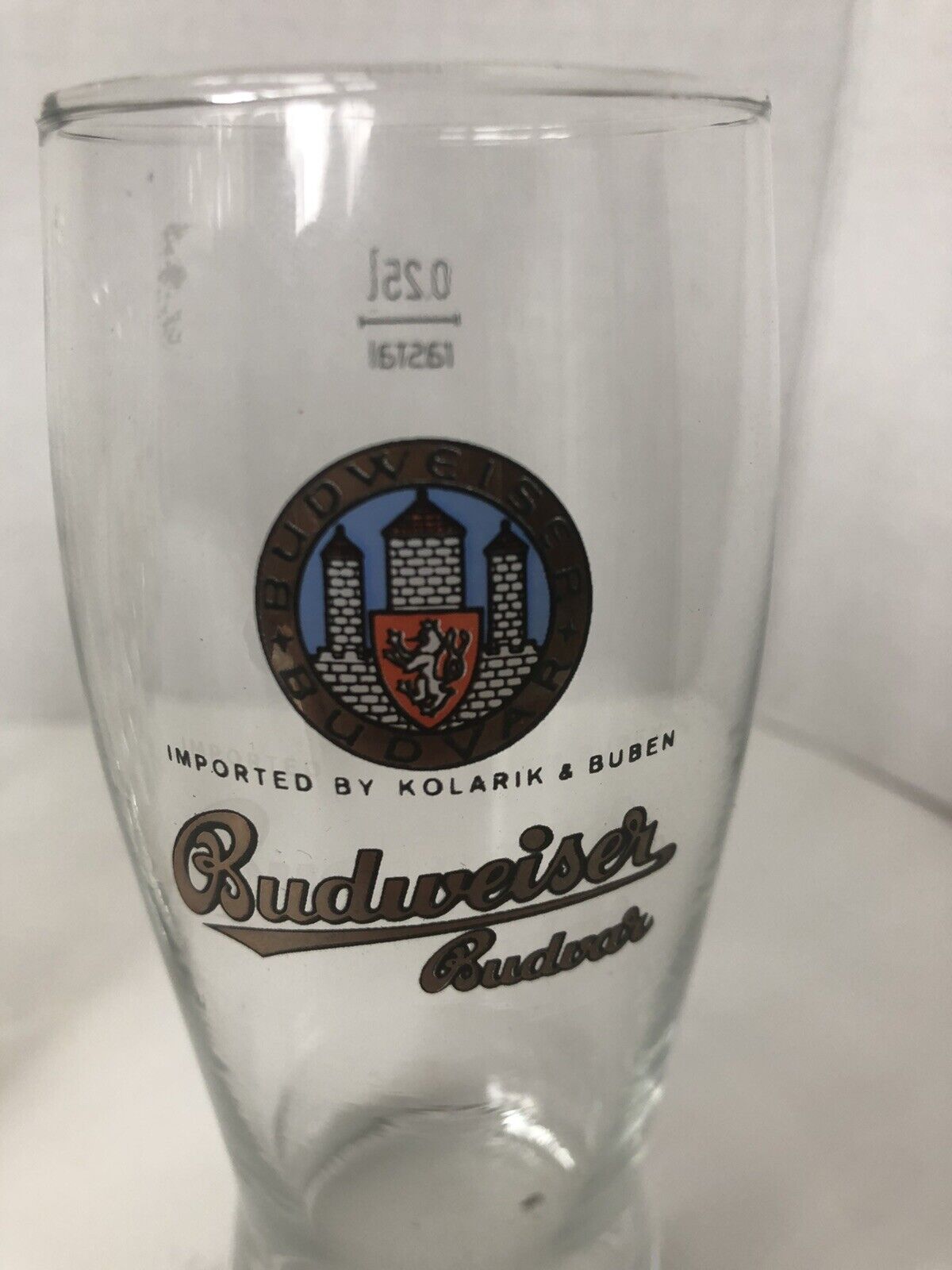 Vintage German Beer Glass Set of 6 Half Pint Budweiser Budvar Kaiser Konigsbrau+ Budweiser - фотография #10