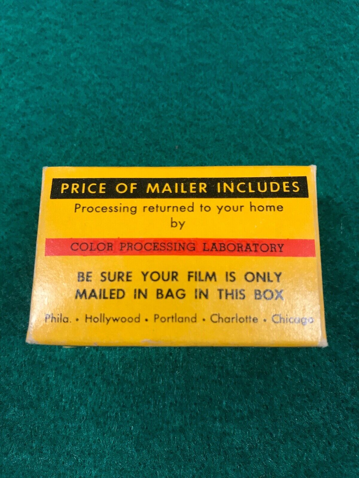 Vintage KODAK Film Prepaid Processing Mailer - 20 Exp. - Kodachrome and others Film Equipment Film Equipment - фотография #3