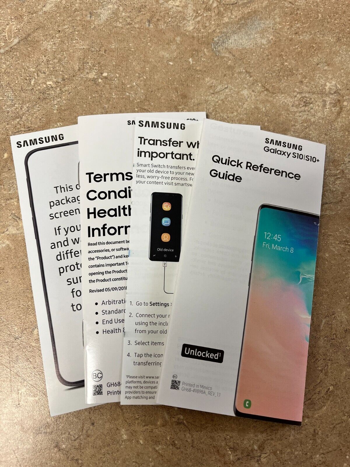 Lot of 10 Original Retail Box For Samsung Galaxy S10+ Plus Empty Manual & Insert Samsung Does Not Apply - фотография #4