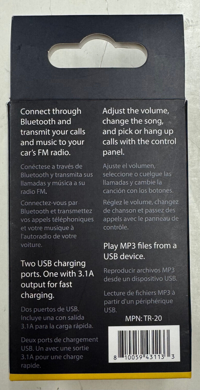 Audiobox FM Transmitter USB Fast Charge (TR-20) Audiobox TR-20 - фотография #2