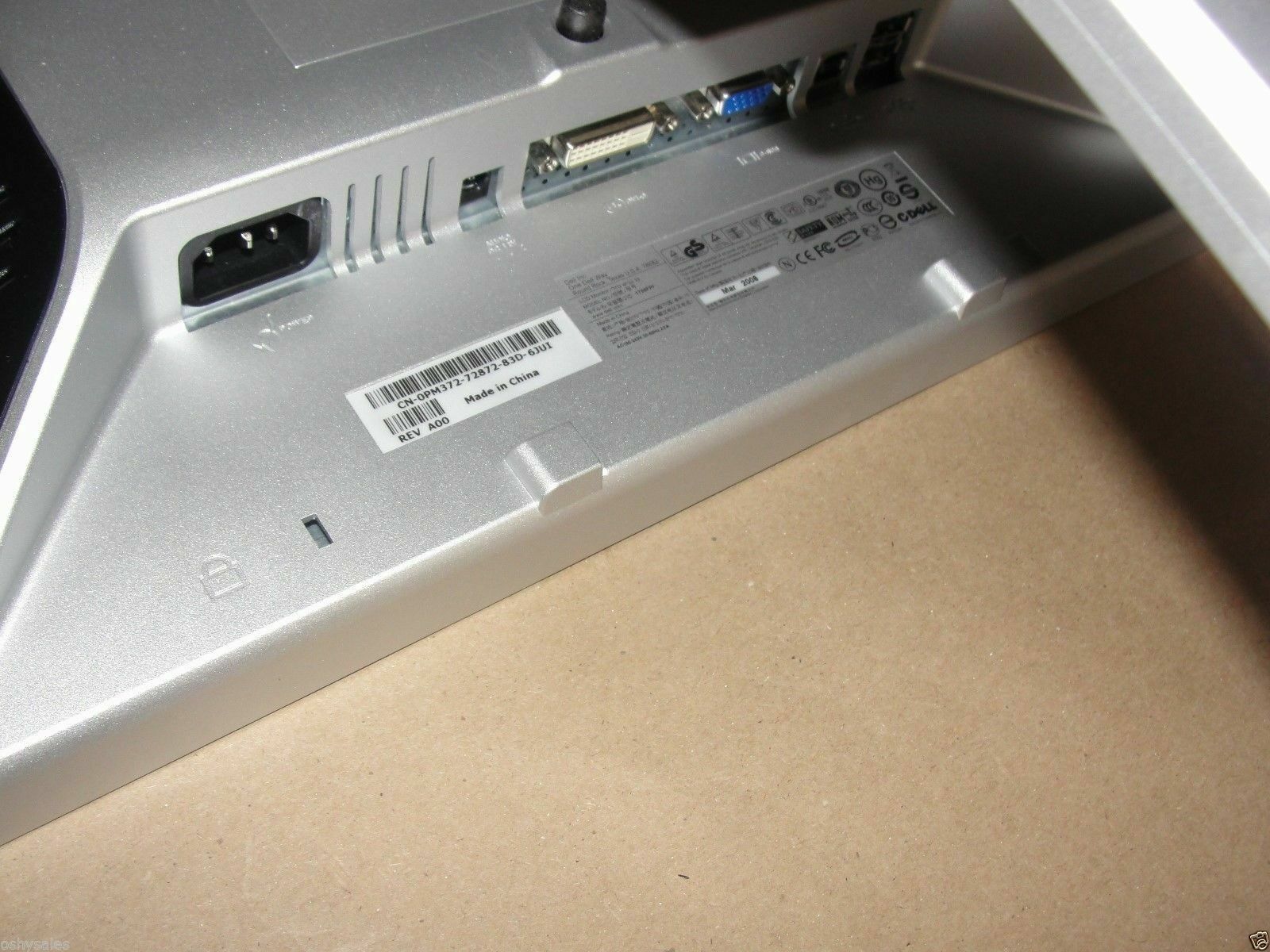 🔥Dual Dell UltraSharp 1907FP Silver/ Black 19-inch Gaming LCD Monitors W/USB 💯 Dell 1907FPC - фотография #9