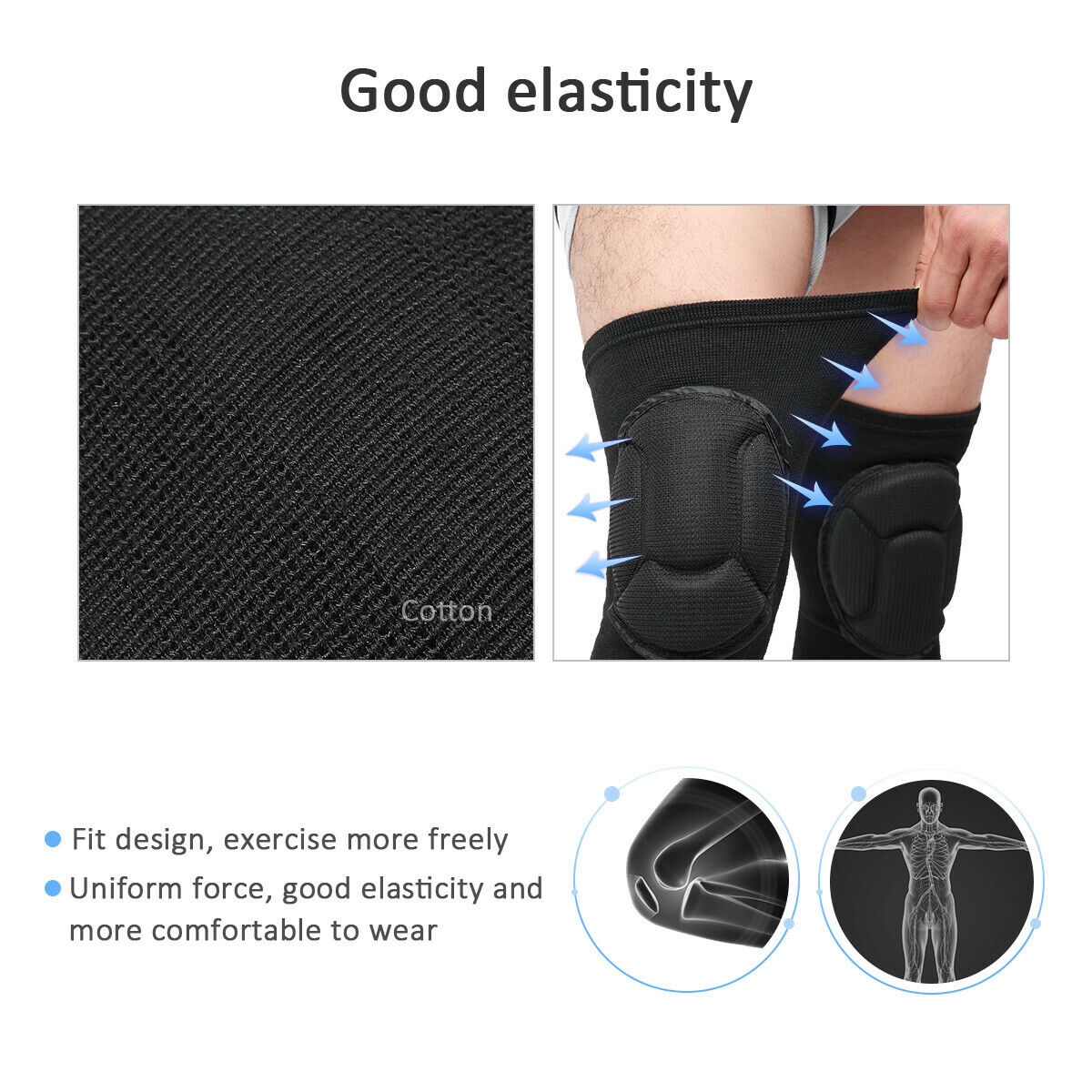 2 x Professional Knee Pads For Sport Work Flooring Construction Leg Protector US Unbranded Does Not Apply - фотография #3