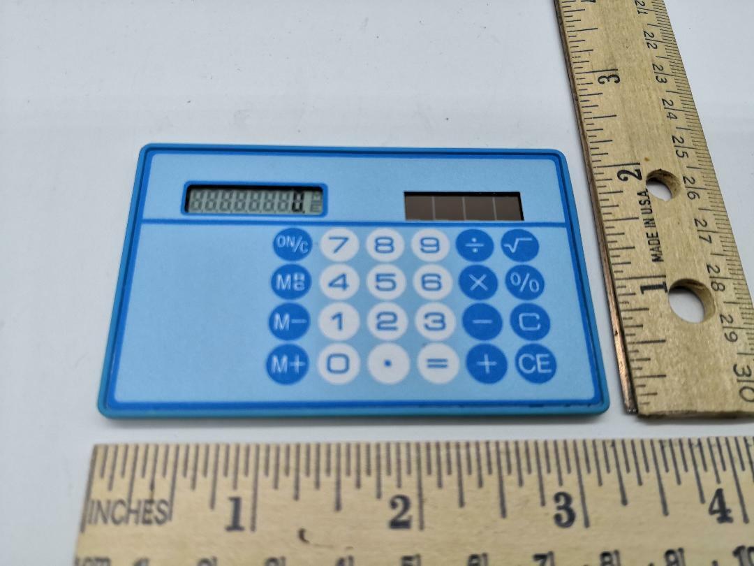 2X Thin Card Solar Wallet Calculator Pocket Potable Mini Size Random Color US Unbranded N/A
