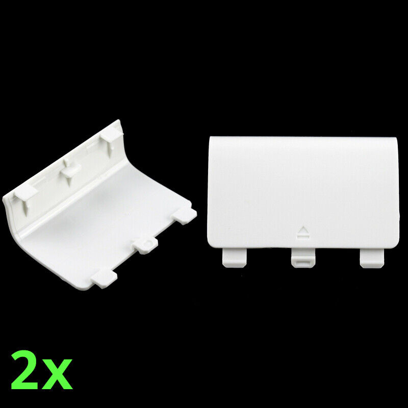Lot of 2 Battery Cover Lid Shell Door for Xbox One S X 1537 1697 1708 White Unbranded Does not apply - фотография #3