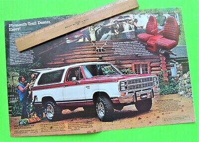 Lot of 6 1976 - 1981 PLYMOUTH TRAIL DUSTER CATALOGS Brochures 42-pgs SPORT UTE Без бренда - фотография #10