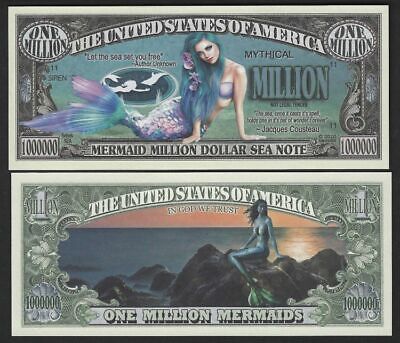 Lot of 100 BILLS - Mermaid Million Dollar Sea Note Mythical Million  Без бренда